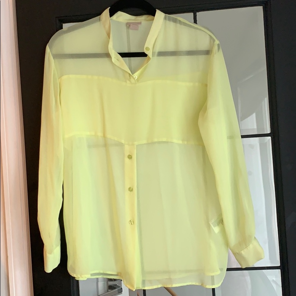 H&M womens sheer top size 8